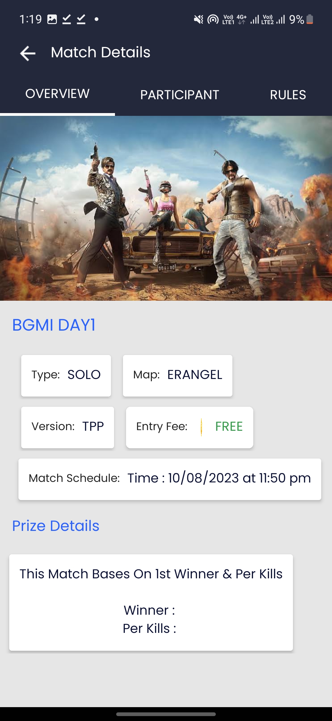 bgmi tournament app